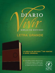 Title: Biblia de estudio del diario vivir NTV, letra grande (SentiPiel, Café/Café claro, Letra Roja), Author: Tyndale Bible