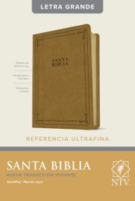 Title: Santa Biblia NTV, Edición de referencia ultrafina, letra grande (SentiPiel, Marrón claro, Índice, Letra Roja), Author: Tyndale