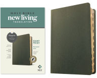 Title: NLT Personal Size Giant Print Bible, Filament-Enabled Edition (Genuine Leather, Olive Green, Indexed, Red Letter), Author: Tyndale