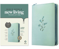 Title: NLT Large Print Thinline Reference Zipper Bible, Filament Enabled (LeatherLike, Baby Blue Blossoms, Indexed, Red Letter), Author: New Living Translation