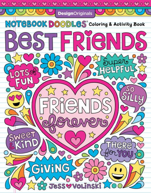 Notebook Doodles Best Friends: Coloring & Activity Book by Jess