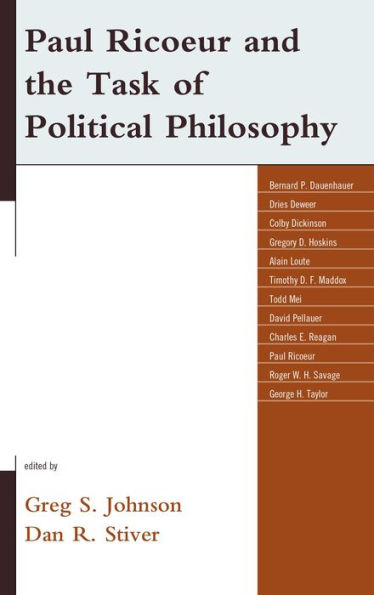 Paul Ricoeur and the Task of Political Philosophy