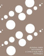 Roman Grid Notebook 1/2 inch squares 120 pages: Notebook with brown dewdrops cover, squared notebook, roman grid of half inch squares, perfect bound, ideal for writing, math sums, doodling, composition notebook or journal