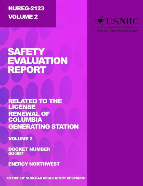 Safety Evaluation Report: Related To The License Renewal Of Columbia ...