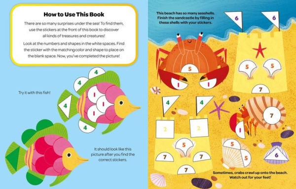 Crayola: Undersea Sticker by Number (A Crayola Sticker Activity Book for Kids)