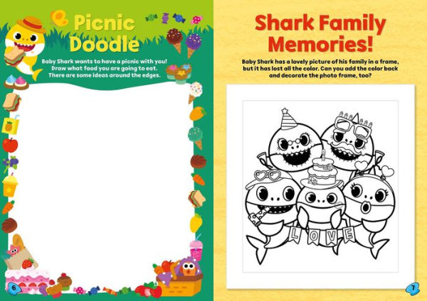 Baby Shark: Puffy Sticker and Activity Book