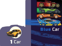 Alternative view 5 of Hot Wheels: One Car, Blue Car: A Numbers and Colors Book (A Mattel Hot Wheels Shaped Novelty Board Book for Toddlers)