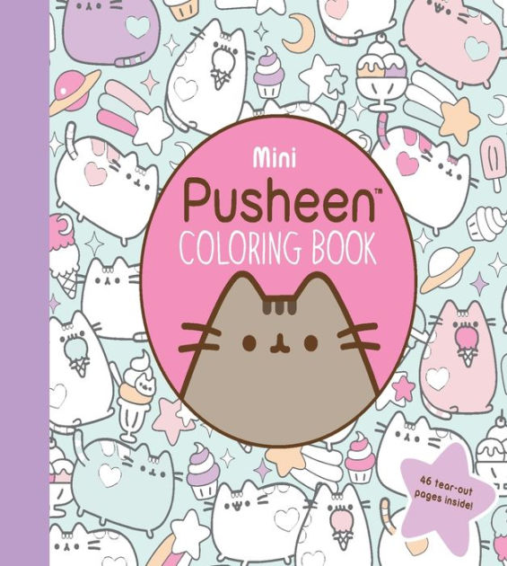 Belton,　Claire　Barnes　Paperback　Coloring　Pusheen　by　Noble®　Mini　Book