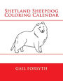 Shetland Sheepdog Coloring Calendar