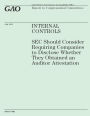 Internal Controls: SEC Should Consider Requiring Companies to Disclose Wether They Obtained an Auditor Attestation
