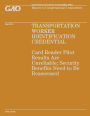 Report to Congressional Committees: Transportation Worker Identification Credential