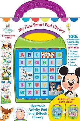 Disney Baby My First Smart Pad Library: My First Smart Pad Electronic Activity Pad and 8-book Library