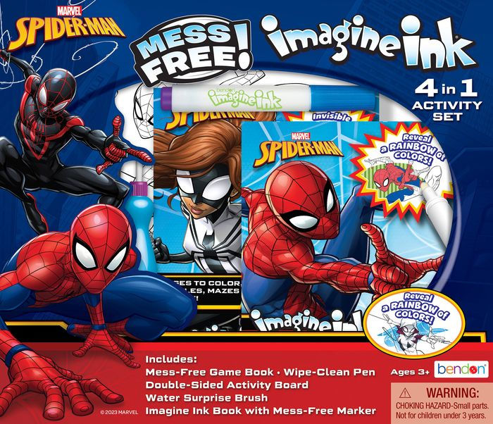 Spiderman Imagine Ink 4-in-1 Activity Box Set by Bendon, Other Format