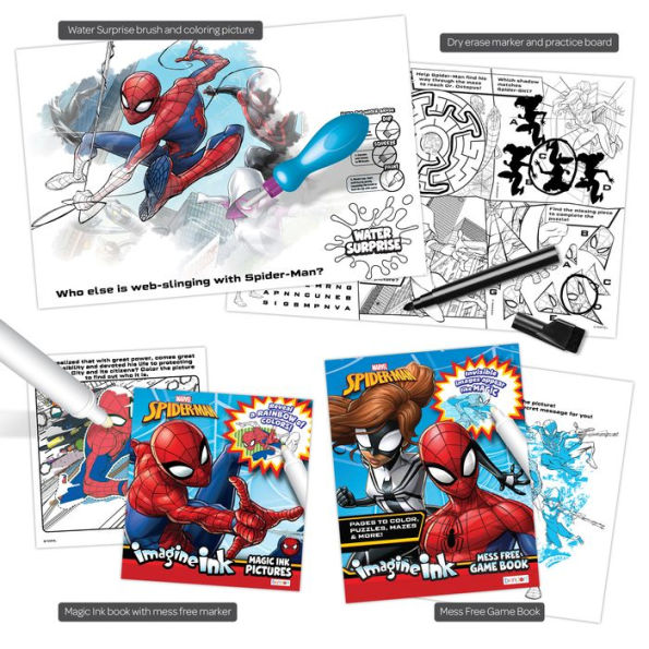 Spiderman Imagine Ink 4-in-1 Activity Box Set