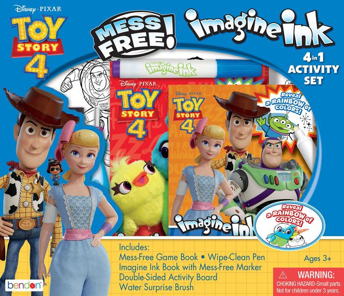 Toy Story 4 Imagine Ink Coloring Book with Mess-Free Magic Ink Markers -  Bendon