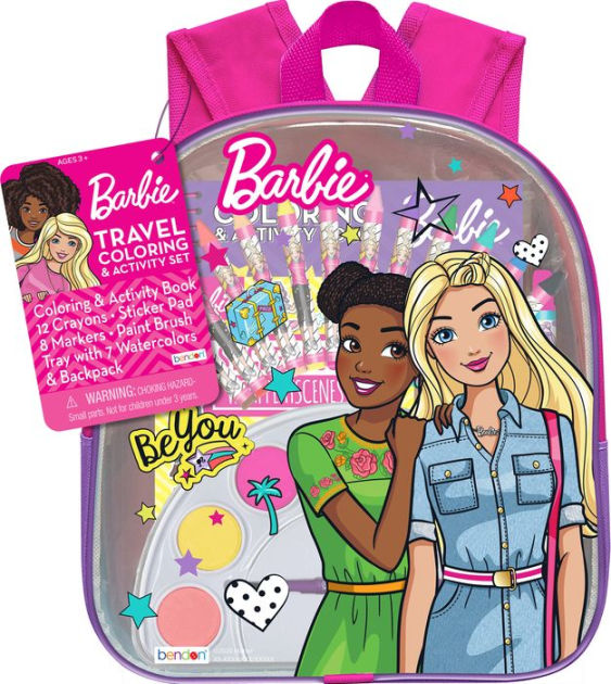 Barbie Art Set, Arts and Crafts for Kids, Colouring Sets for Children,  Gifts for Girls