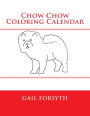 Chow Chow Coloring Calendar