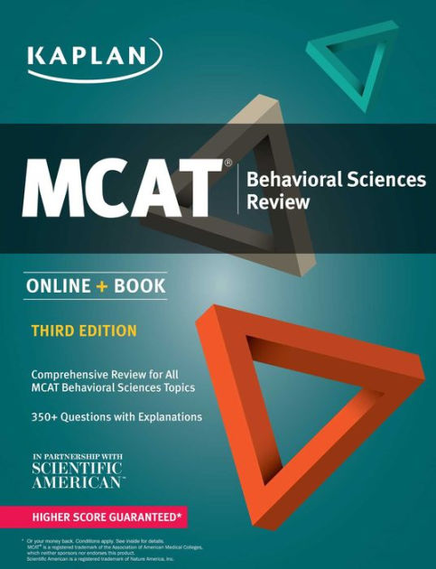 MCAT Behavioral Sciences Review: Online + Book By Kaplan Test Prep ...