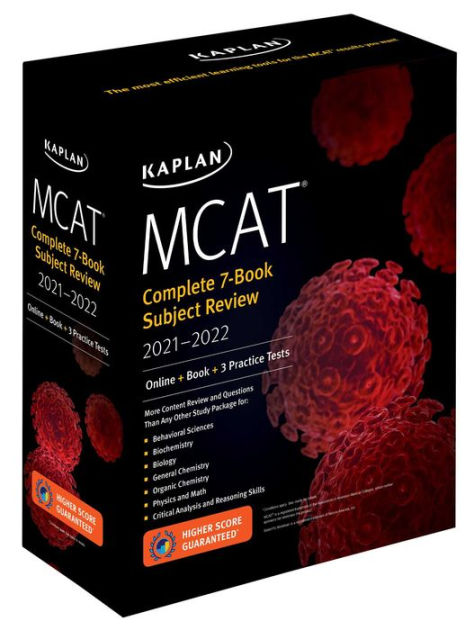 MCAT Complete 7-Book Subject Review 2021-2022: (Online + Book + 3 Practice  Tests)|Paperback