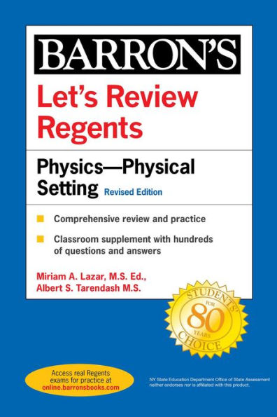 Let's Review Regents: Physics--The Physical Setting Revised Edition