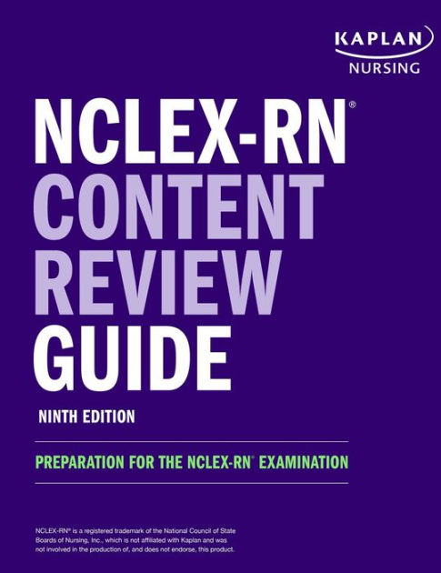 Nclex Rn Content Review Guide Preparation For The Nclex Rn Examination