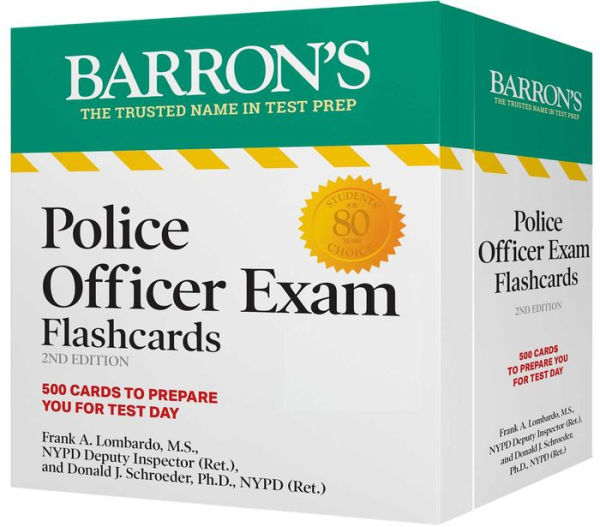 Police Officer Exam Flashcards, Second Edition: Up-to-Date Review + Sorting Ring for Custom Study