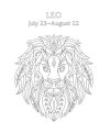 Alternative view 2 of Leo: Your Cosmic Coloring Book: 24 Astrological Designs for Your Zodiac Sign!