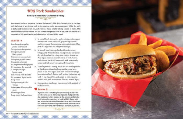 The Unofficial Dollywood Cookbook: From Frannie's Famous Fried Chicken Sandwiches to Grist Mill Cinnamon Bread, 100 Delicious Dollywood-Inspired Recipes!