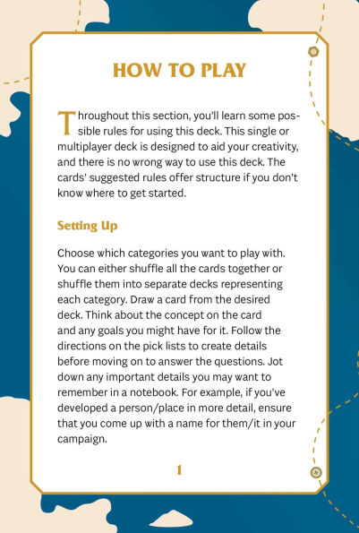 The Ultimate RPG Worldbuilding Deck: 75 Cards to Create and Customize Your Own Game World
