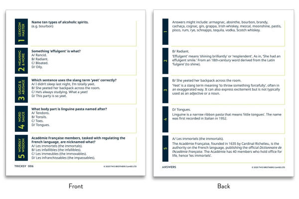 League of the Lexicon: The Quiz Game about Words & Language