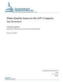 Water Quality Issues in the 113th Congress: An Overview