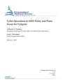 Cyber Operations in DOD Policy and Plans: Issues for Congress
