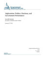 Afghanistan: Politics, Elections, and Government Performance
