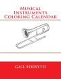 Musical Instruments Coloring Calendar