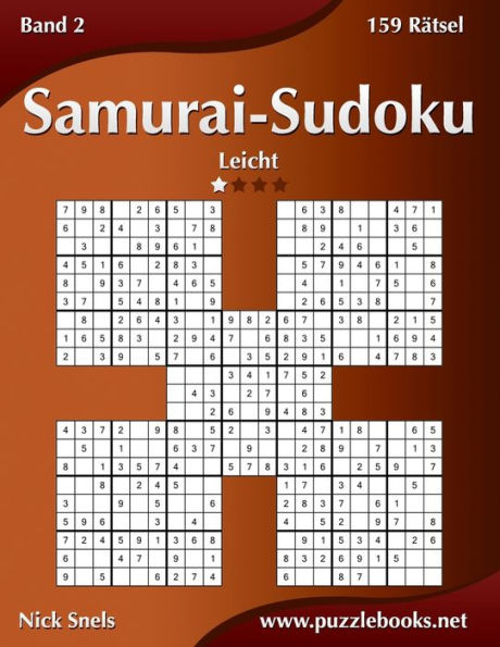 Samurai-Sudoku - Leicht - Band 2 - 159 Rätsel