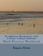 30 Addition Worksheets with 5-Digit, 1-Digit Addends: Math Practice Workbook