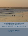 30 Worksheets - Less Than for 2 Digit Numbers: Math Practice Workbook
