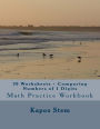 30 Worksheets - Comparing Numbers of 1 Digits: Math Practice Workbook