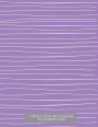 Cornell Notes Art Notebook 120 Numbered Pages: Notebook for Cornell notes with purple art cover - 8.5