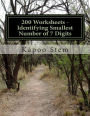 200 Worksheets - Identifying Smallest Number of 7 Digits: Math Practice Workbook