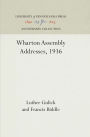 Wharton Assembly Addresses, 1936