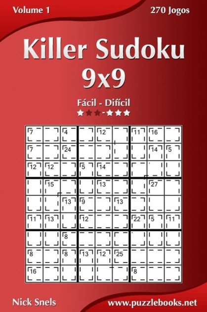 Killer Sudoku 9x9 Versão Ampliada - Fácil ao Difícil - Volume 5 - 270 Jogos  - Livros - Humor e Entretenimento - Jogos, Passatempos e Entretenimento -  Sudoku Quebra-Cabeças e Jogos