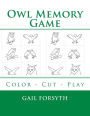 Owl Memory Game: Color - Cut - Play