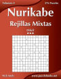 Nurikabe Rejillas Mixtas - Difícil - Volumen 4 - 276 Puzzles