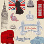 I Love London: Travel Journal Scrapbook: Full Color with Photo Pages and Color Artwork