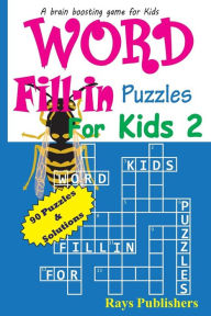 Title: Word Fill-in Puzzles for Kids 2, Author: Jaja Media
