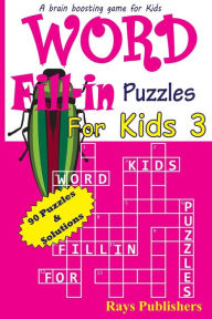 Title: Word Fill-in Puzzles for Kids 3, Author: Jaja Media