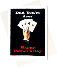Father's Day Greeting Card Dad You're Aces