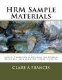 HRM Sample Materials: Cases, Problems & Designs on Human Resource Management (HRM) Topics