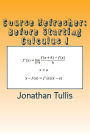 Course Refresher: Calculus